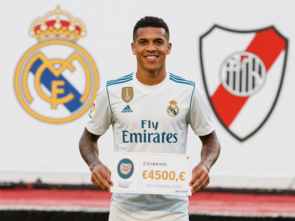 据消息披露，皇马在与河床俱乐部达成协议后