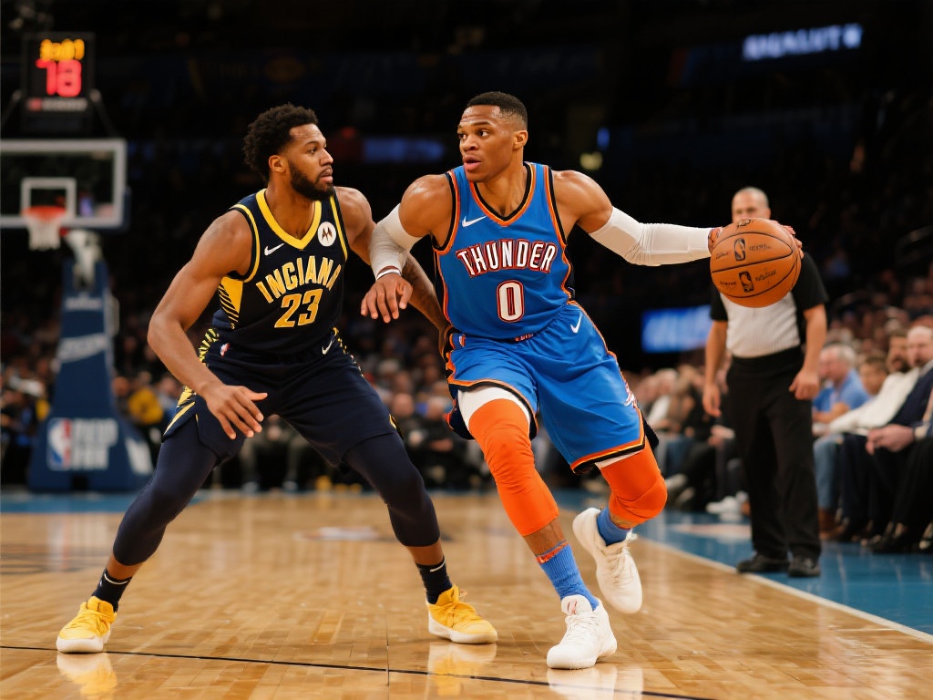 雷霆VS步行者:6月12日总决赛巅峰对决 雷霆的明星球员向来以全能表现著称,无论是